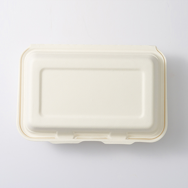 Eco-friendly 1000ml Double Hinged Bagasse Clamshell QW-B-20 Wholesale ...
