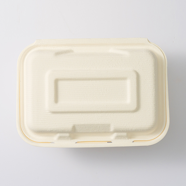 Eco-friendly 600ml Double Hinged Bagasse Clamshell QW-B-21 Wholesale ...