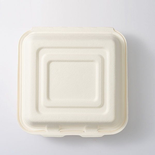 Eco-friendly 10” 3-comp Bagasse Clamshell QW-B-11 Wholesale - Qiaowang