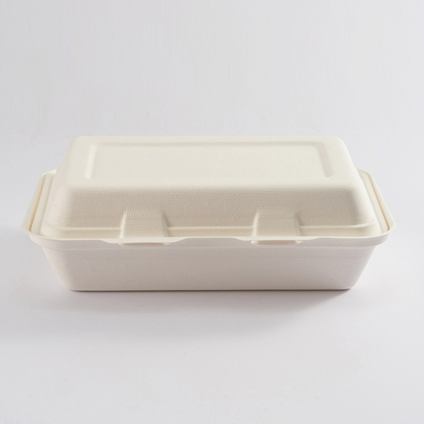 Eco-friendly 1000ml Double Hinged Bagasse Clamshell QW-B-20 Wholesale ...