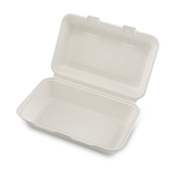 Eco-friendly 1000ml Double Hinged Bagasse Clamshell QW-B-20 Wholesale ...