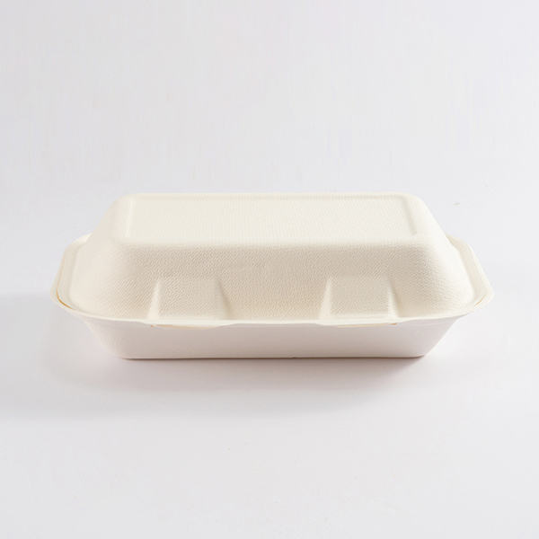 Eco-friendly 609 Bagasse Clamshell Box QW-B-23 Wholesale - Qiaowang